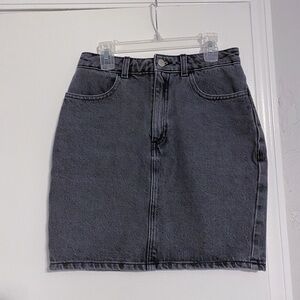Denim High Waisted Pencil Skirt